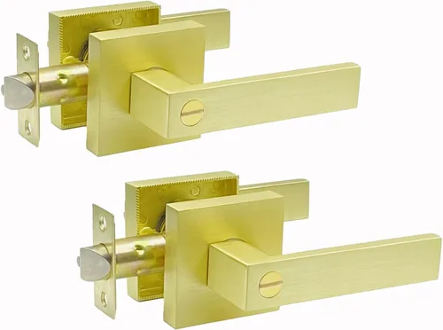Miniatura 13 de JO.KO Pomo de puerta negro mate, cerradura de puerta de entrada sin llave para privacidad interior, manijas de puerta reversibles