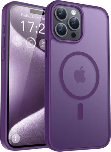 Miniatura 12 de Funda para teléfono Google Pixel 9 Pro XL, Compatible con Magnético, Protección contra Caídas de Grado Militar Translúcida Mate Resistente a Golpes