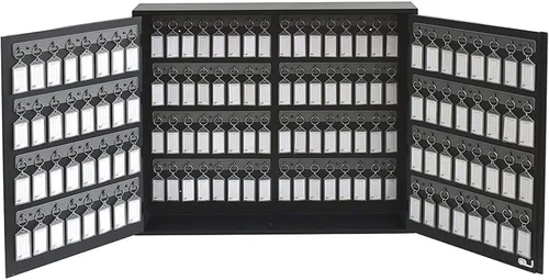 Acrimet - Organizador para llaves (128 posiciones con cerradura (montaje en pared) (128 etiquetas de humo incluidas)