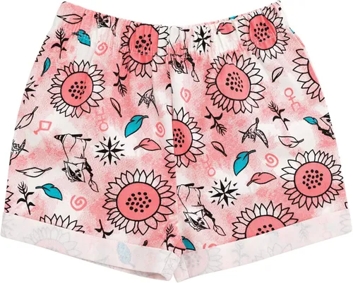 Miniatura 34 de Disney Frozen Moana Princess Tiana - Conjunto de camiseta floral y pantalones cortos de rizo francés para niños pequeños y grandes
