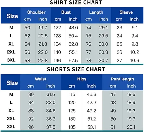 Miniatura 7 de THWEI Conjunto de 2 piezas para hombre, camisa de manga corta, casual, algodón, con botones, para verano, playa, vacaciones