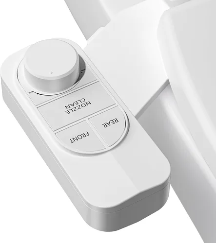 Miniatura 10 de SAMODRA - Bidé no eléctrico, con boquilla doble autolimpiable (lavado frontal y trasero), accesorio para inodoro con bidé de agua dulce, presión