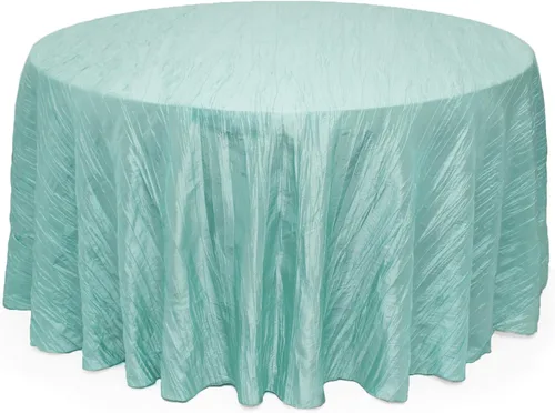 Miniatura 34 de Your Chair Covers - Mantel redondo de tafetán arrugado de 132 pulgadas - Mantel de comedor color champán, brillante aplastado para bodas, fiestas