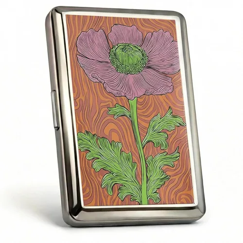 Miniatura 10 de Cartera de metal con diseño Art Deco de estilo vintage versátil para tarjetas y dinero en efectivo, con capacidad para tarjetas de crédito, tarjetas