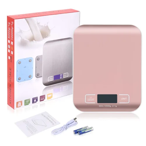 Miniatura 8 de Báscula de envío digital, panel de acero inoxidable, báscula postal portátil precisa para paquetes, pequeñas empresas, cocina, alimentos, hecha a