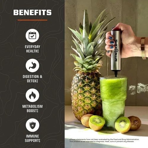 Miniatura 5 de MTN OPS Super Greens Daily Superfood Blend naturalmente endulzado con fruta de monje apoyo inmune y digestivo Verdes ricos en clorofila, polvo