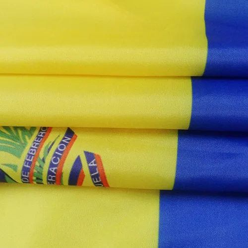 Miniatura 3 de AZ FLAG Juego de 5 banderas de Venezuela con parche – 35.4 x 23.6 in – Bandera Venezolana 7 estrellas 100% poliéster con ojales metálicos integrados