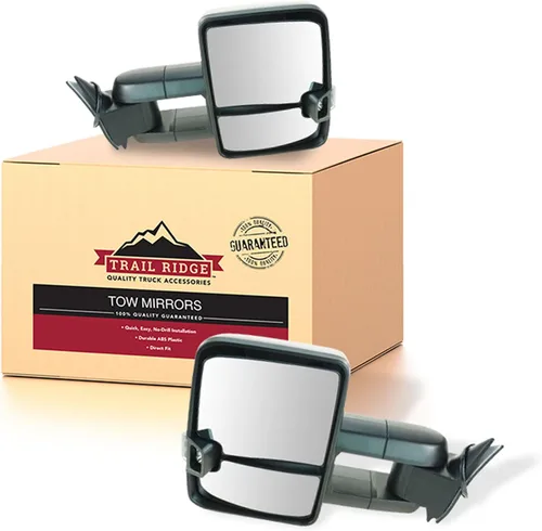 Miniatura 24 de Trail Ridge Juego de espejos de remolque de 2 piezas para el lado del conductor y del pasajero compatible con Ford F-150 FO1320479 FO1321479