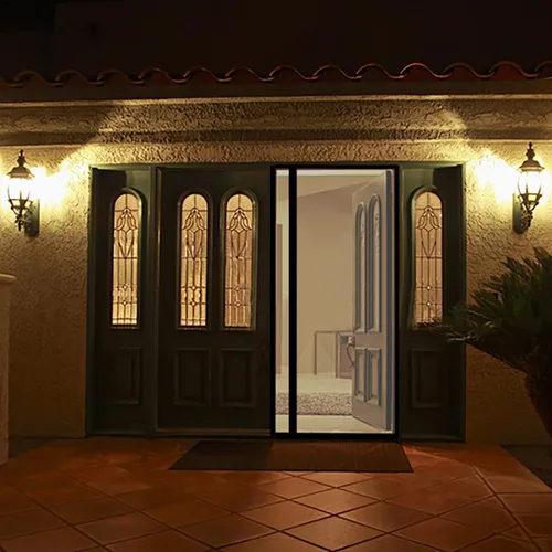 Miniatura 5 de Puerta mosquitera magnética para puerta de 36 x 90 pulgadas, tamaño de pantalla de 38 x 91 pulgadas, apertura lateral izquierda y derecha, cortina