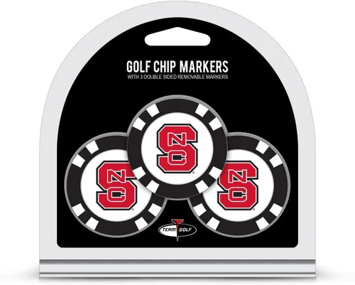 Miniatura 25 de Team Golf NCAA - Marcadores para pelotas de golf tamaño de ficha de póquer con marcadores de doble cara esmaltados más pequeños