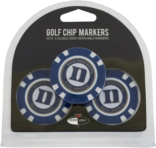 Miniatura 21 de Team Golf NCAA - Marcadores para pelotas de golf tamaño de ficha de póquer con marcadores de doble cara esmaltados más pequeños
