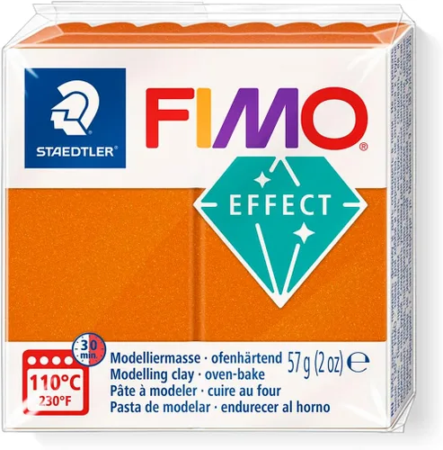 Miniatura 7 de FIMO - Arcilla para modelar horno de polímero suave, bloques de 2.01 oz, 6 unidades, colores metálicos