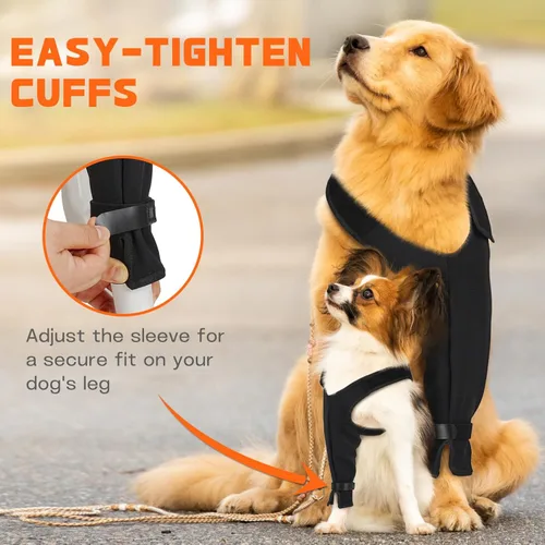 Miniatura 6 de Manga de Recuperación Pawfun para Perro para la Pata Delantera – Manga Única para Perro para Detener el Lamido – Protección Transpirable para Dolor