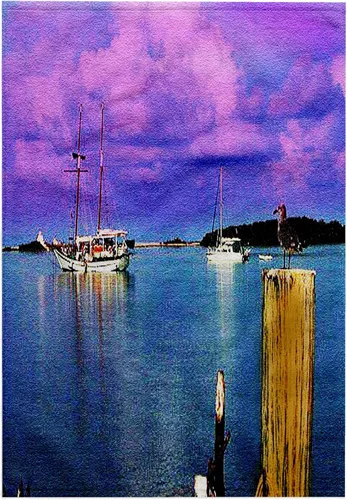 Miniatura 8 de 3dRose Dry Tortugas National Park - Harbor View from Garden Key (Textured) 22x30 Bath Hand Pool Towel