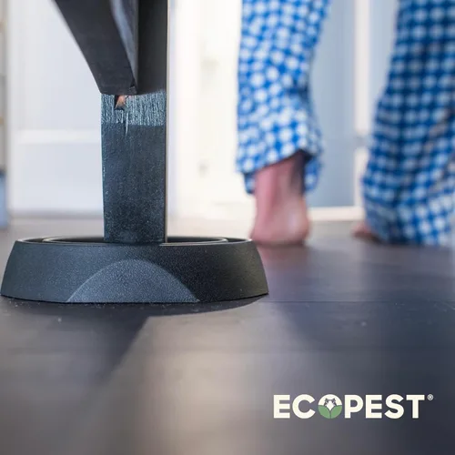 Miniatura 12 de Interceptores para insectos de cama, paquete de 12 Trampas interceptoras para insectos (Pro) (negro) Trampa ecológica para patas de cama Sin