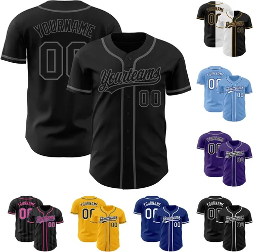 Miniatura 12 de Camisetas de béisbol deportivas personalizadas, camisetas de equipo personalizadas, camisetas de béisbol, nombre y número cosidos S-7XL