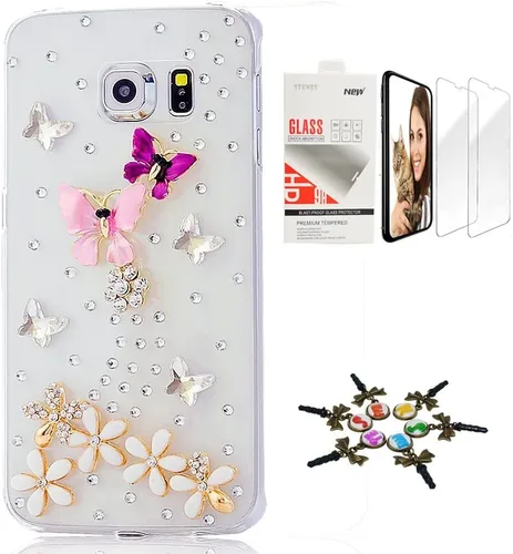 Miniatura 9 de Funda para Galaxy Note 8, elegante, hecha a mano en 3D [serie brillante], diseño de lazo grande compatible con Samsung Galaxy Note 8 con protector