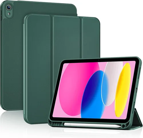 ProCase Funda para iPad (A16) de 11ª generación de 11 pulgadas 2025/10ª generación de 10.9 pulgadas 2022 con soporte para lápiz, funda delgada de