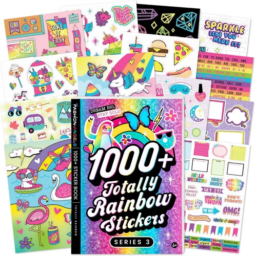 Miniatura 17 de Fashion Angels Más de 1,000 cuadernos de calcomanías Bloom, incluye divertidas y coloridas calcomanías de flores para manualidades, ideal