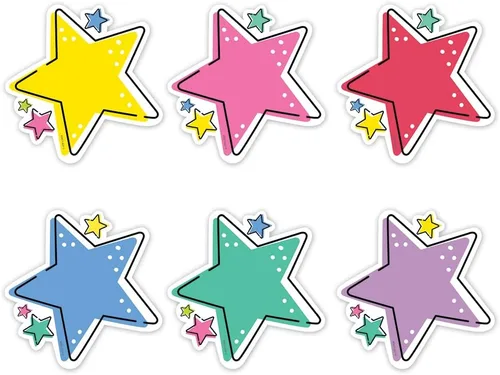 Miniatura 5 de Creative Teaching Press Banderines 6" Designer Cut-Outs (0857)