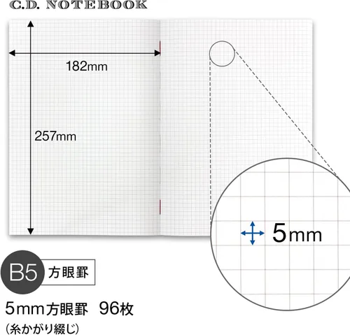Miniatura 2 de アピカ Apica CDS120S Premium CD Notebook, cuadrícula rayada, B5