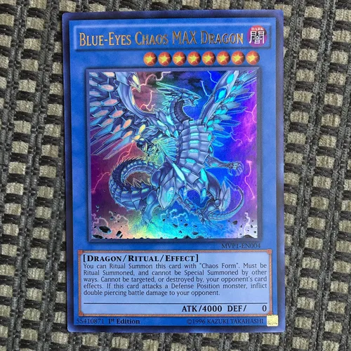 Ojos azules Chaos Max Dragon (MVP1-EN004)-el lado oscuro de las dimensiones de paquete de la película 1ª edición ultra raro