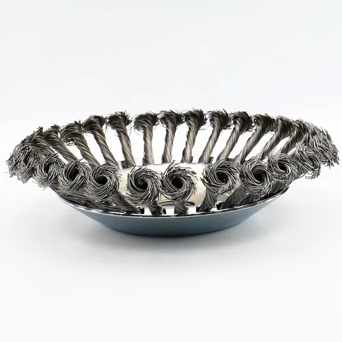 Miniatura 9 de Cuchilla de alambre de acero giratorio de 8 pulgadas para recortadoras de cuerdas, cortacésped de jardinería, eliminación de óxido de hierba