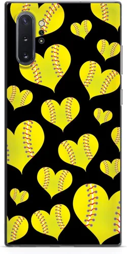 Miniatura 15 de Inspired Cases - Compatible con iPhone Xs Max - Funda protectora con textura 3D para Apple iPhone Xs Max - Patrón de corazón de sóftbol