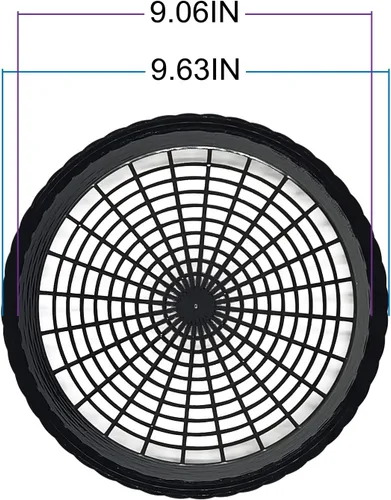 Miniatura 5 de Paquete de 24 soportes para platos de papel de plástico reutilizables resistentes (negro)