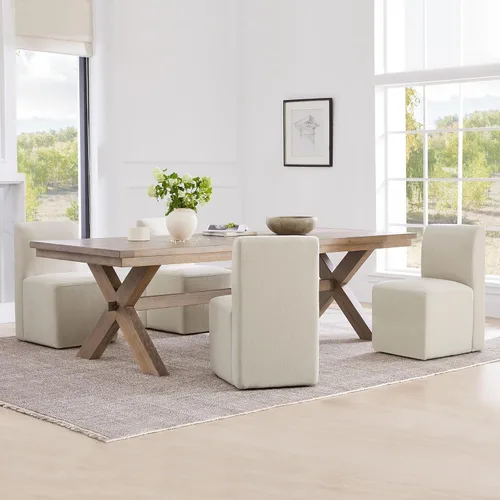 Miniatura 19 de CHITA Juego de 2 sillas de comedor con ruedas, tapizadas sin brazos, modernas sillas de comedor con rodillos para dormitorio, sala de lectura, sala
