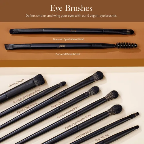 Miniatura 4 de Jessup Pinceles de maquillaje T336 con cepillo de ojos profesional Set T341
