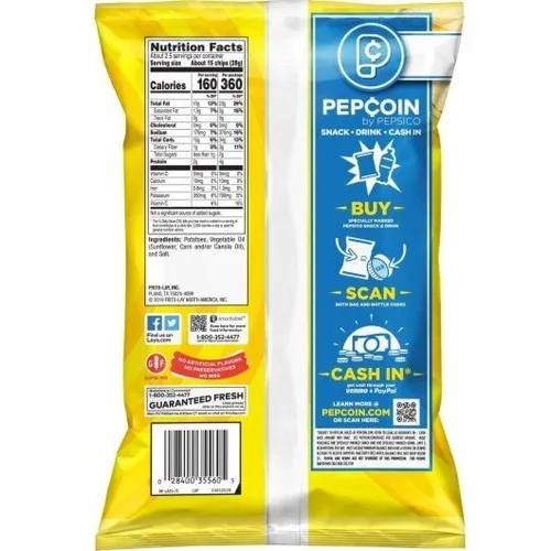 Miniatura 8 de Lays Classic Potato Chips, 2.25 onzas - 24 por caja.