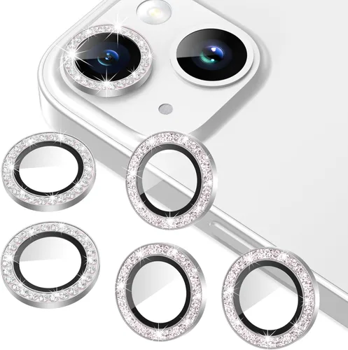Miniatura 12 de AGVEE Paquete de 6 protectores de lente de cámara para iPhone 14 Pro de 6.1 pulgadas/14 Pro Max de 6.7 pulgadas, con diamantes brillantes y anillo