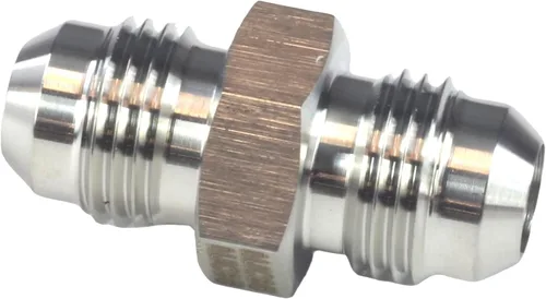 Miniatura 4 de HFS (R) 3/8 "JIC macho x 3/8" JIC macho Flare Union Tube Pipe Fittings recto acero inoxidable 304