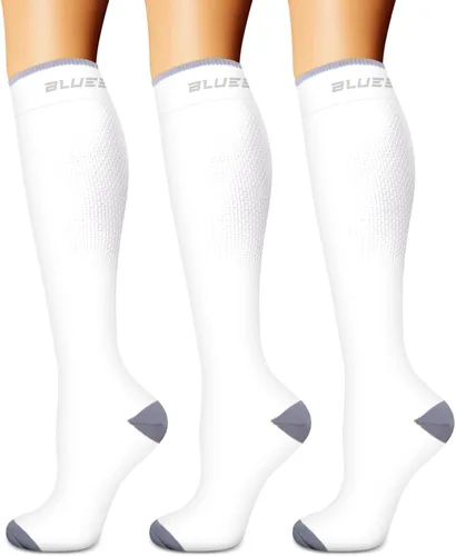 Miniatura 45 de Calcetines de compresión para mujeres y hombres (3 pares) – El mejor apoyo para enfermeras, correr, senderismo, recuperación y calcetines de vuelo