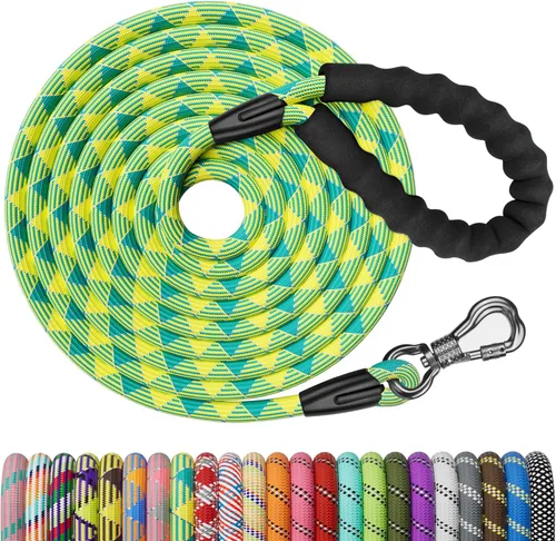 Miniatura 14 de NTR Correa Larga para Entrenamiento de Perros, Correas de Perro de 100 Pies para Perros de Razas Grandes con Gancho Giratorio Bloqueable y Mango