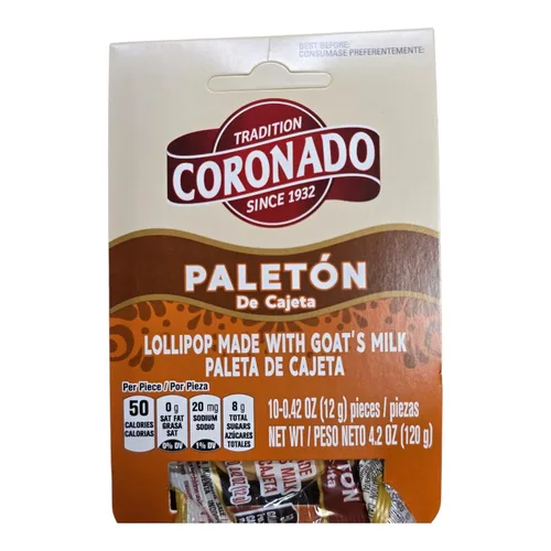 Miniatura 3 de Coronado Paleton De Cajeta Quemada - Paletas mexicanas de leche de cabra (4 x 10 unidades)