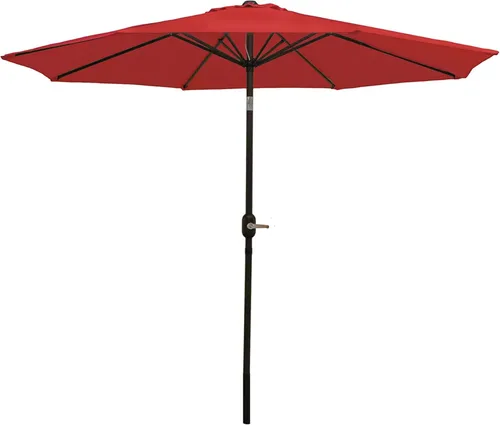 Miniatura 13 de Sunnydaze 9 pies Parasol de Patio de aluminio con inclinación y manivela, Contemporáneo, Beige