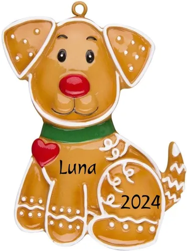 Miniatura 6 de Adorno personalizado para mascotas 2025 Árbol de Navidad de gato de jengibre personalizado - Personalización gratuita