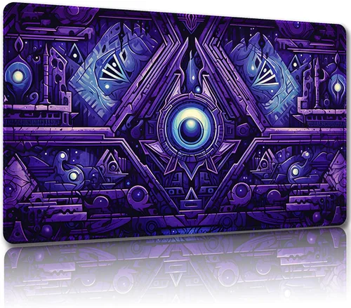 Miniatura 33 de Tapete de juego para MTG, con bolsas de almacenamiento gratis, tapete de juego de 24 x 14 pulgadas, TCG y alfombrillas de juego de mesa