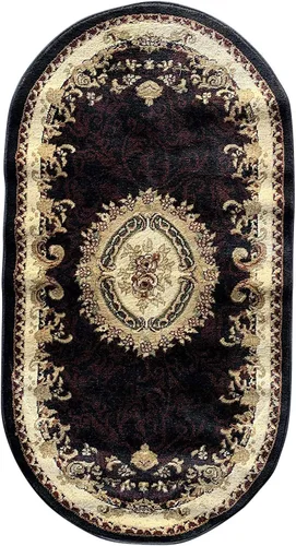 Miniatura 15 de Deir Debwan Alfombra tradicional Aubusson con diseño floral largo de 330.000 puntos, diseño 602 (31 pulgadas x 15 pies 8 pulgadas)