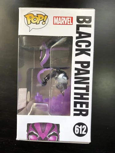 Miniatura 3 de Funko POP Marvel Collector Corps Exclusive Black Panther 612 Purple Glow