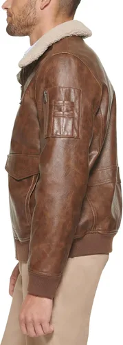 Miniatura 3 de Tommy Hilfiger Chaqueta bomber de piel sintética para hombre