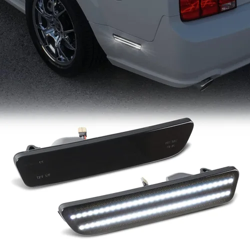 Miniatura 8 de Gempro 2 lámparas traseras de repuesto para lente ahumada, color rojo, para Ford Mustang 2005, 2006, 2007, 2008, 2009