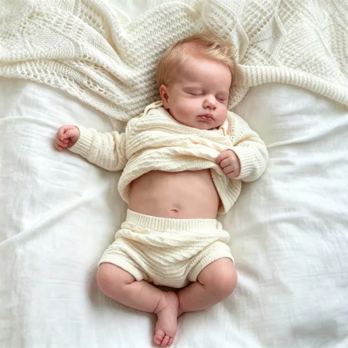 Miniatura 5 de Anano Muñecas Reborn de silicona de cuerpo completo para niño de 20 pulgadas, muñeca de bebé realista de silicona suave, tamaño real, bebés recién