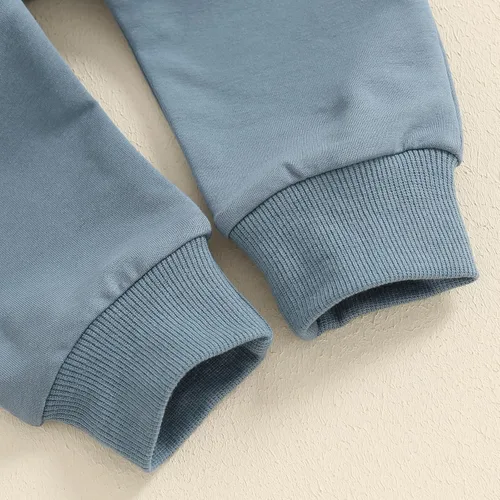 Miniatura 75 de Conjunto de sudadera de manga larga con cuello redondo y pantalones deportivos para bebés, ropa de invierno para bebé