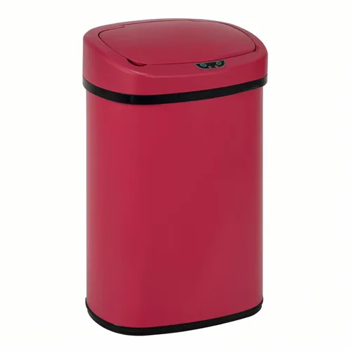 Bote de basura automático de acero inoxidable de 13.2 galones con sistema de control de olores, sensor de movimiento semicircular sin tacto de 50