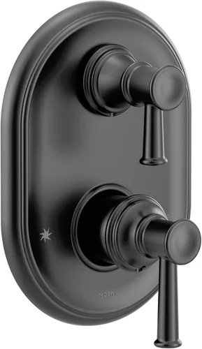 Miniatura 7 de Moen UT3322BN Belfield M-CORE Serie 3 - Moldura de ducha con 2 manijas con válvula de transferencia integrada, requiere válvula, níquel cepillado