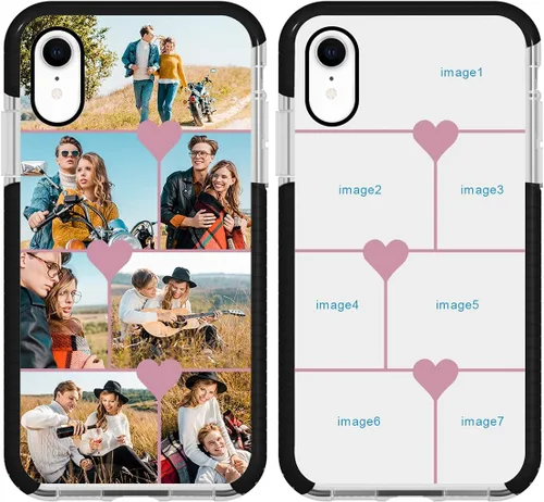 Miniatura 19 de Funda de teléfono personalizada para iPhone XR, diseño personalizado de fotos de collage de múltiples imágenes, resistente a los golpes, resistente