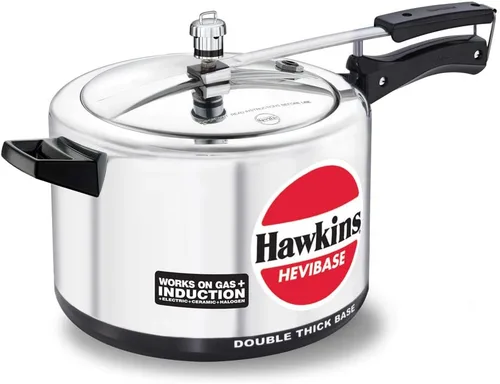 Miniatura 13 de HAWKINS H56 Hevibase - Olla de presión de aluminio compatible con inducción, 5 litros, PLATA